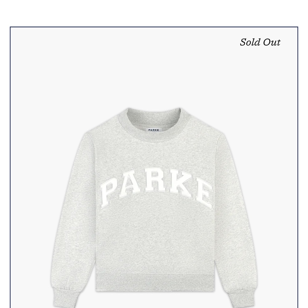 Parke Sweatshirt new in bag I will provide proof of authenticity if requested